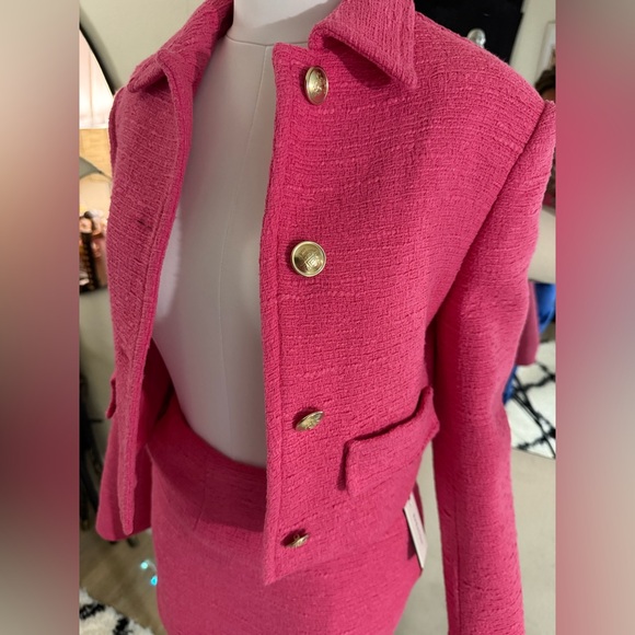 Aritzia Pink Women's Jacket and Skirt - Picture 2 of 6